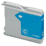 Brother LC1000C cyan kompatibel bläckpatron 12 ml. (LC-1000C)
