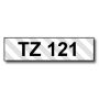 Brother TZe121 9 mm x 8 m Svart text / Genomskinlig tejp kompatibel tejp (TZ121)