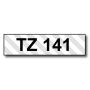Brother TZe141 18 mm x 8 m Svart text / Genomskinlig tejp kompatibel tejp (TZ141)