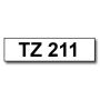 Brother TZe211 6 mm x 8 m Svart text / Vit tejp kompatibel tejp (TZ211)