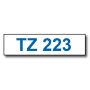 Brother TZe223 9 mm x 8 m Blå text / Vit tejp kompatibel tejp (TZ223)