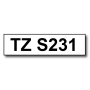 Brother TZe231 12 mm x 8 m Svart text / Vit tejp kompatibel tejp (TZ231)