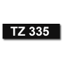 Brother TZe335 12 mm x 8 m Vit text / Svart tejp kompatibel tejp (TZ335)