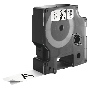 Dymo S0720830 19 mm x 7 m Svart text / Vit tejp kompatibel tejp