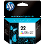 HP 22 3 färger i en original bläckpatron 5 ml. (C9352AE)