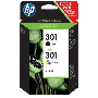 HP 301 CMYK original multipack 355 sider (N9J72AE / J3M81AE)