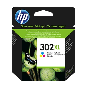 HP 302XL 3 färger i en original bläckpatron 8 ml. (F6U67AE)