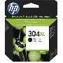 HP 304 XL svart original bläckpatron 6 ml. (N9K08AE)