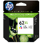 HP 62XL 3 färger i en original bläckpatron 415 sider (C2P07AE)