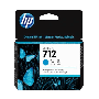 HP 712 cyan original bläckpatron 29 ml. (3ED67A)