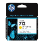 HP 712 gul original bläckpatron 29 ml. (3ED69A)