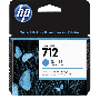 HP 712 cyan original bläckpatron 29 ml. (3ED67A)
