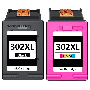 HP 302XL - F6U67AE 2 stk. rabattpaket bläckpatron 31 ml. - kompatibel