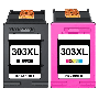 HP 303XL - T6N04AE + T6N03AE 2 stk. rabattpaket bläckpatron 36 ml. - kompatibel