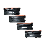 HP 655A 4 stk. rabattpaket toner 44000 sider - kompatibel