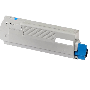OKI C5600 cyan kompatibel toner 2000 sider (43381907)