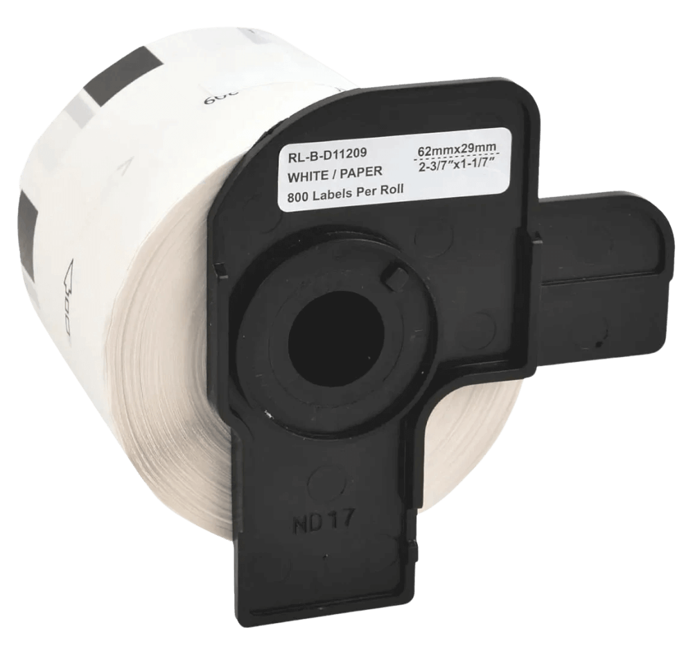 Brother DK11209 29 x 62 mm, 800 stk. Vit kompatibel adresseetiket (Termisk)