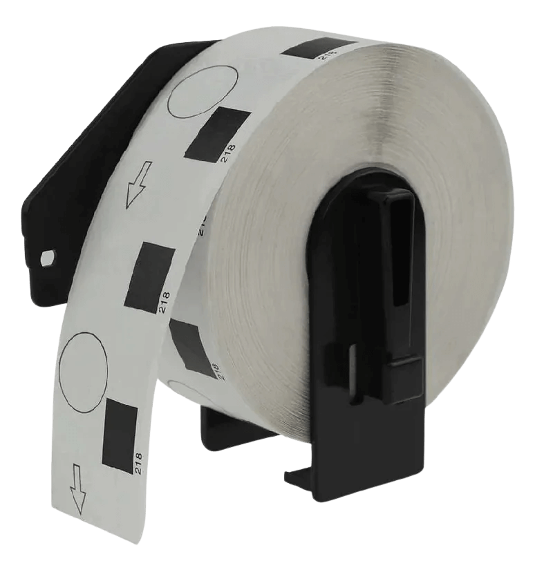 Brother DK11218 Ø24 mm, 1.000 stk. Vit kompatibel adresseetiket (Termisk)