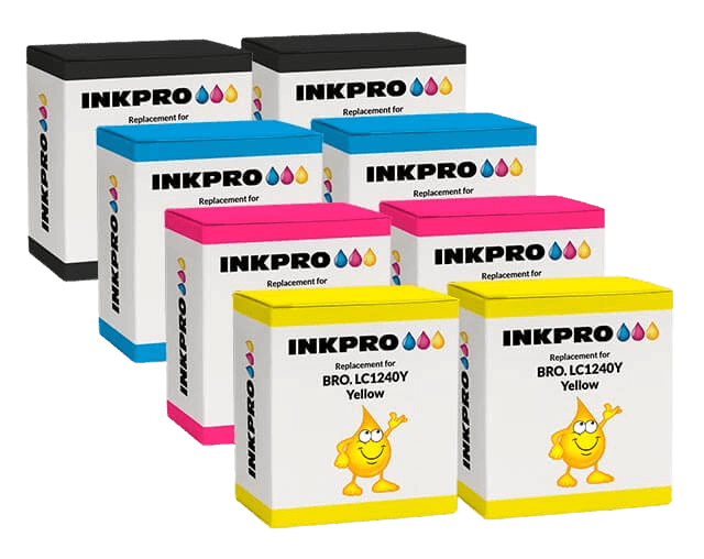 Brother LC1240 XL 10 stk. rabattpaket bläckpatron 224 ml. - kompatibel