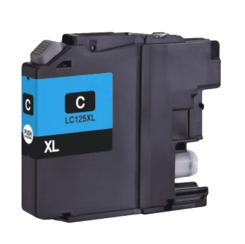 Brother LC125C XL cyan kompatibel bläckpatron 22 ml. (LC-125C)