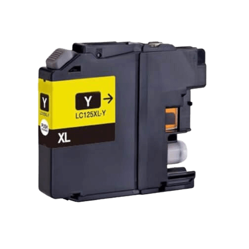 Brother LC125Y XL gul kompatibel bläckpatron 22 ml. (LC-125Y)