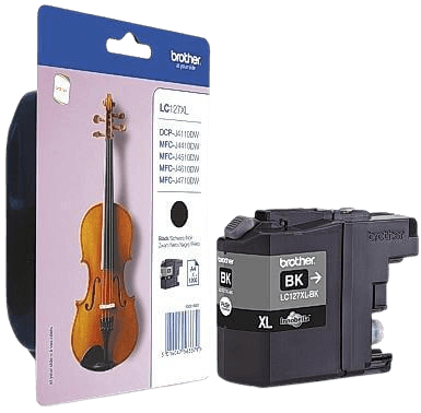 Brother LC127BK XL svart original bläckpatron 1200 sider (LC-127BK)