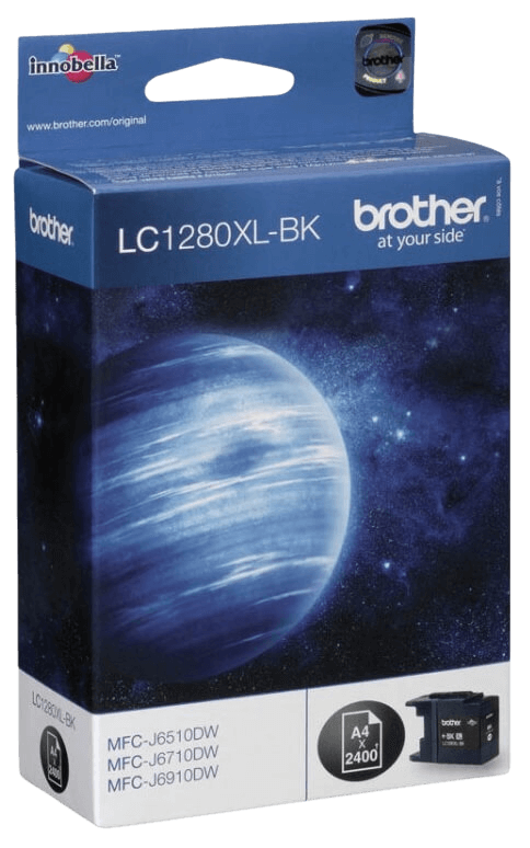 Brother LC1280BK XXL svart original bläckpatron 2400 sider (LC-1280BK)