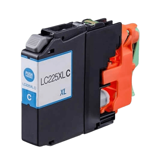 Brother LC225C XL cyan kompatibel bläckpatron 17 ml. (LC-225C)
