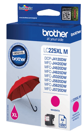 Brother LC225M XL magenta original bläckpatron 1200 sider (LC-225M)