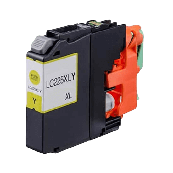 Brother LC225Y XL gul kompatibel bläckpatron 17 ml. (LC-225Y)