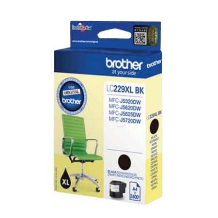 Brother LC229BK XL svart original bläckpatron 2400 sider (LC-229BK)