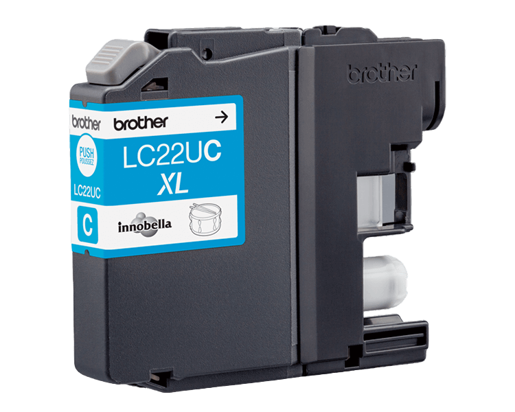Brother LC22UC cyan original bläckpatron 1200 sider (LC-22UC)