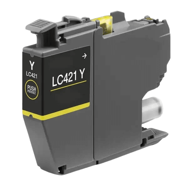 Brother LC421Y gul kompatibel bläckpatron 200 sider
