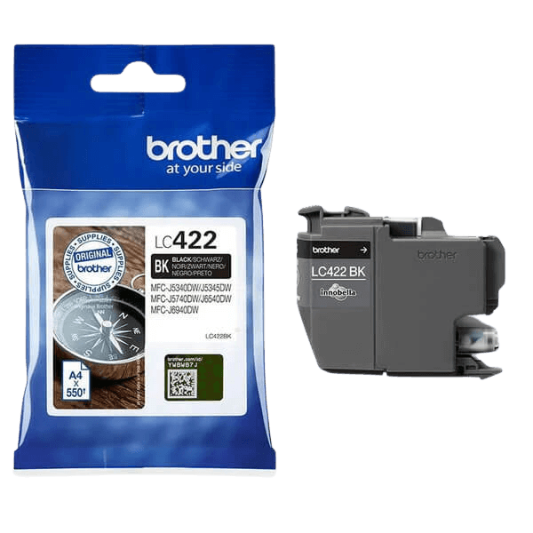 Brother LC422BK svart original bläckpatron 550 sider