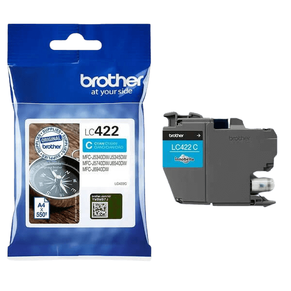 Brother LC422C cyan original bläckpatron 550 sider
