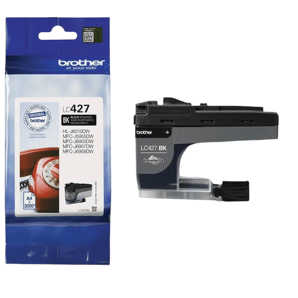 Brother LC427BK svart original bläckpatron 3000 sider