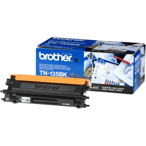 Brother TN135BK XL svart original toner 5000 sider (TN-135BK)
