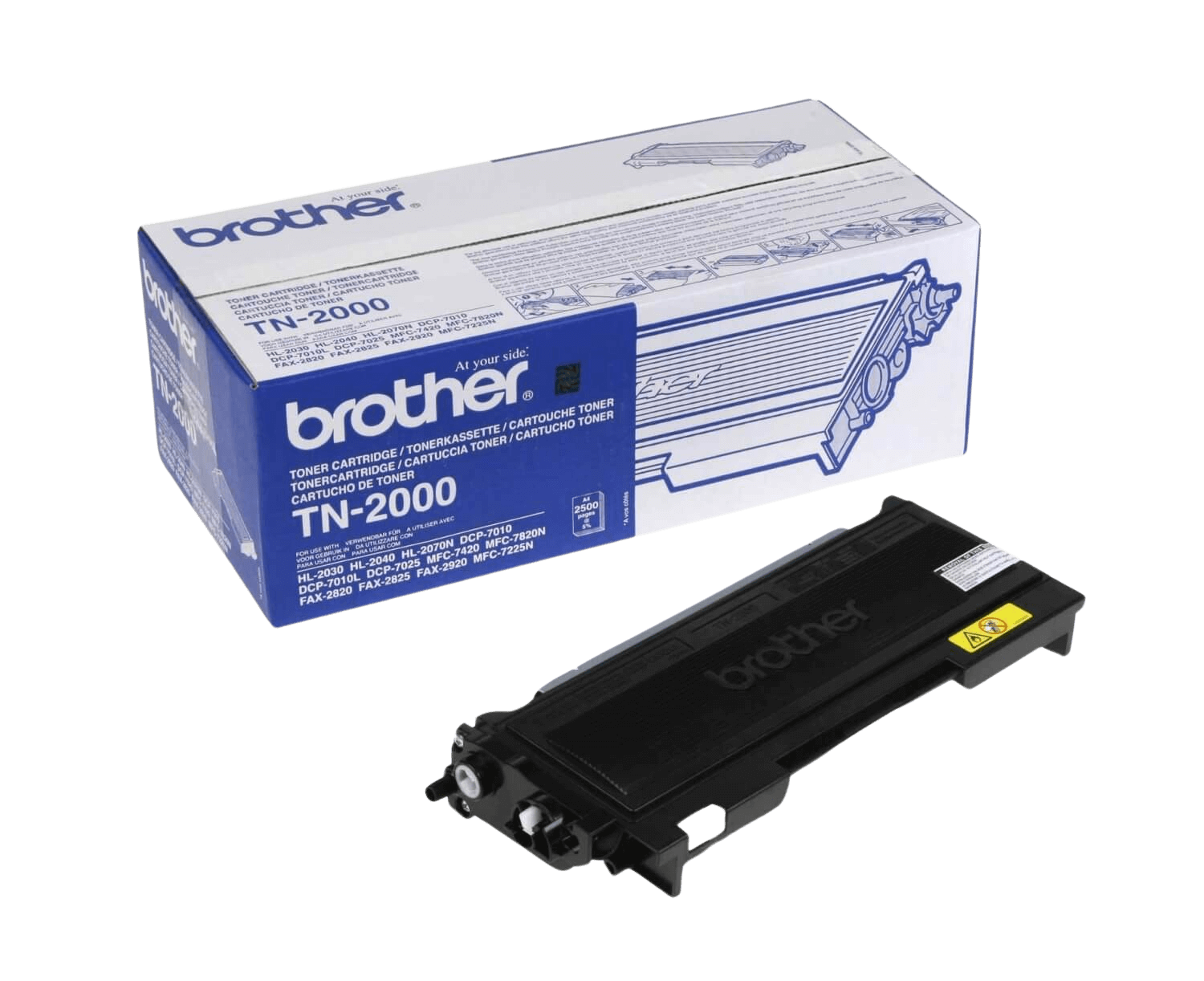 Brother TN2005 svart original toner 1500 sider (TN-2005)