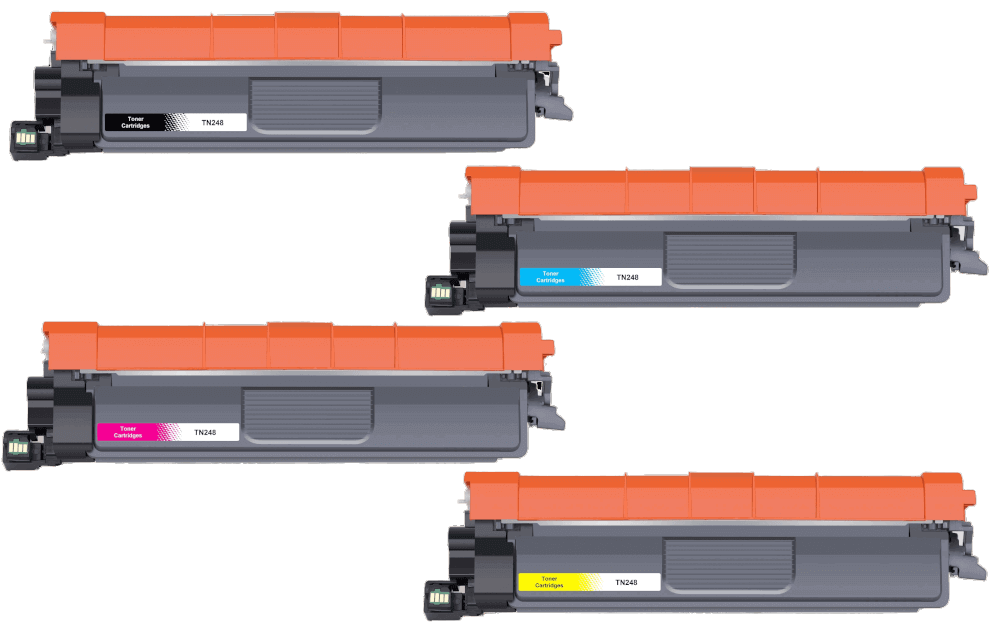 Brother TN248 4 stk. rabattpaket toner 4000 sider - kompatibel