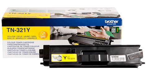 Brother TN321Y gul original toner 1500 sider (TN-321Y)