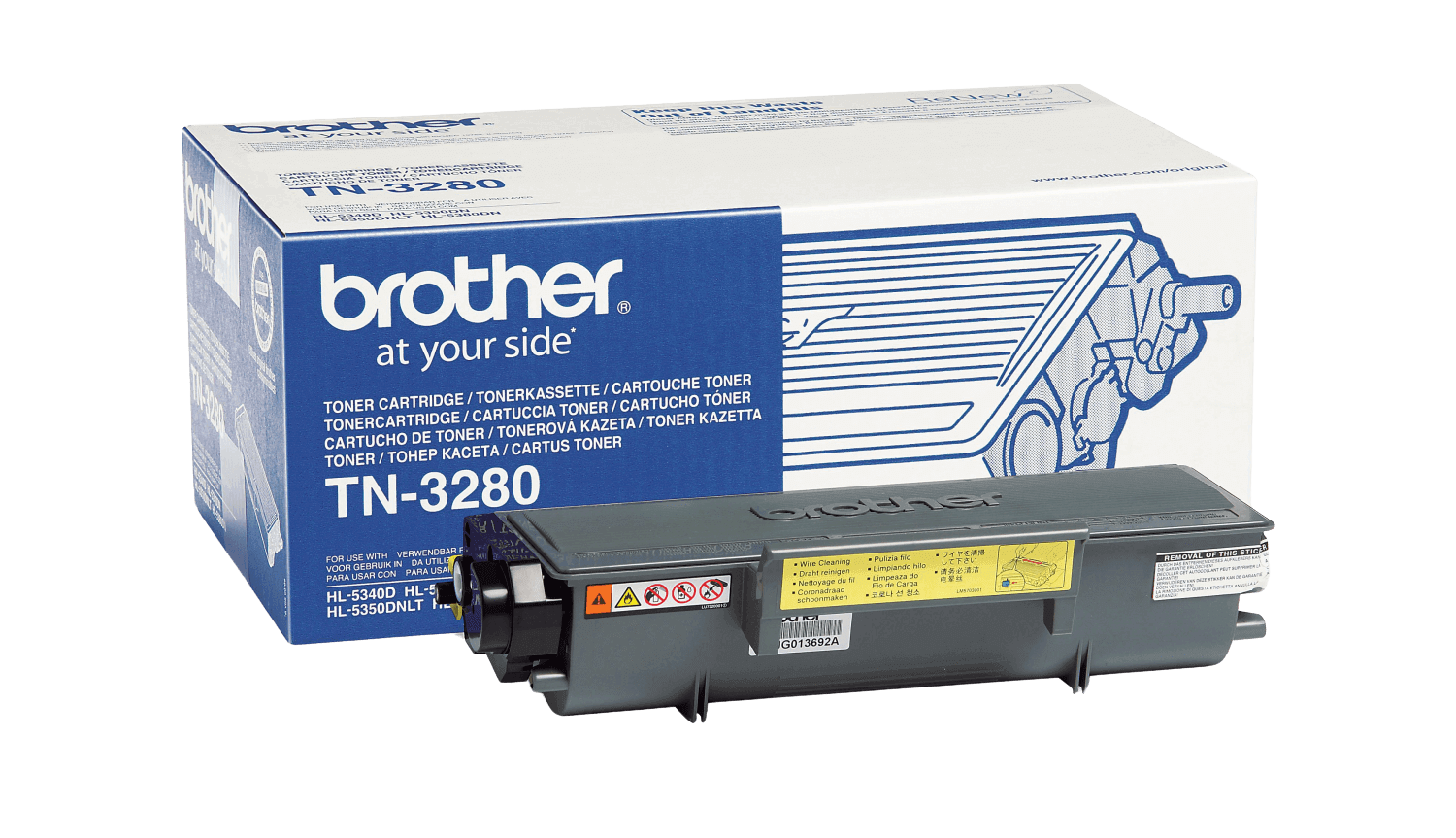 Brother TN3280 XL svart original toner 8000 sider (TN-3280)
