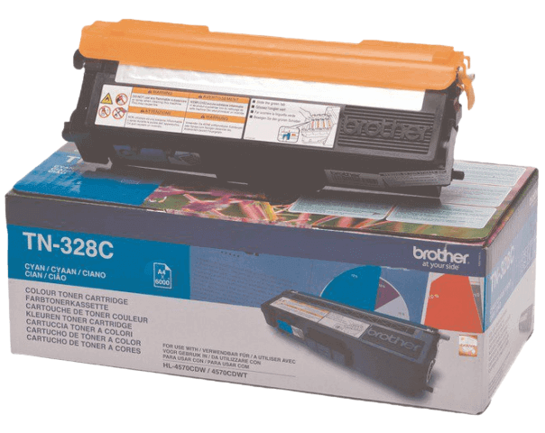 Brother TN328C XXL cyan original toner 6000 sider (TN-328C)