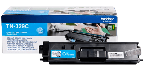 Brother TN329C XXL cyan original toner 6000 sider (TN-329C)
