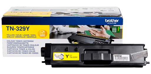 Brother TN329Y XXL gul original toner 6000 sider (TN-329Y)