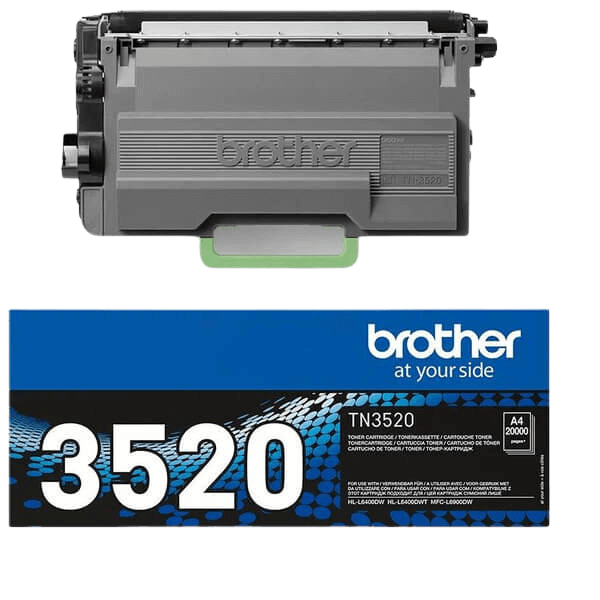 Brother TN3520 XXXL svart original toner 20000 sider