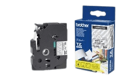 Brother TZe145 18 mm x 8 m Vit text / Genomskinlig tejp original tejp (TZ145)