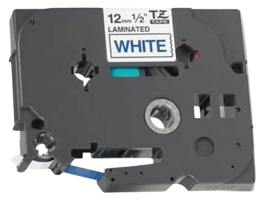 Brother TZe233 12 mm x 8 m Blå text / Vit tejp kompatibel tejp (TZ233)