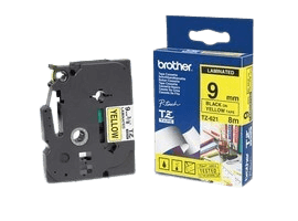 Brother TZe621 9 mm x 8 m Svart text / Gul tejp original tejp (TZ621)