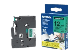 Brother TZe731 12 mm x 8 m Svart text / Grön tejp original tejp (TZ731)