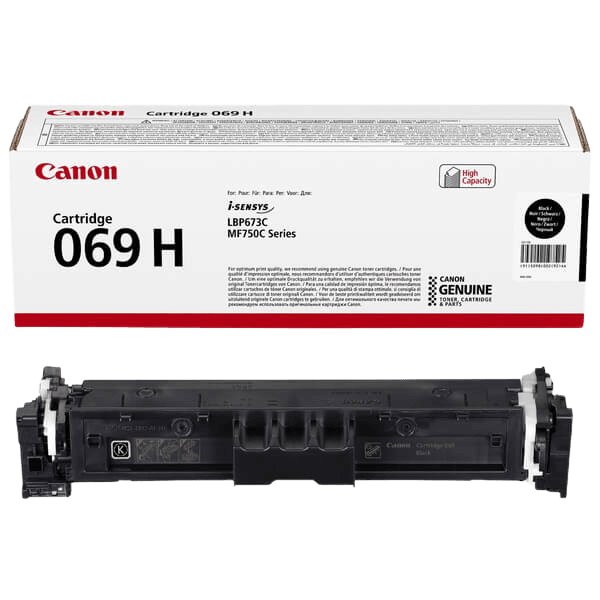 Canon 069H XL svart original toner 7600 sider (5098C002)